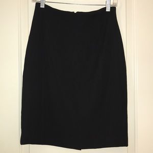 Iris black pencil skirt